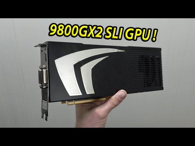 A $599,- Crazy SLI RARE GPU .. 9800GX2 Nvidia in 2024 