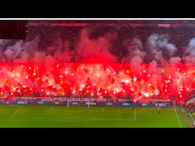 Mega Pyro Südkurve München in Allianz Arena | Champions League Bayern München - Bayer Leverkusen 3:0