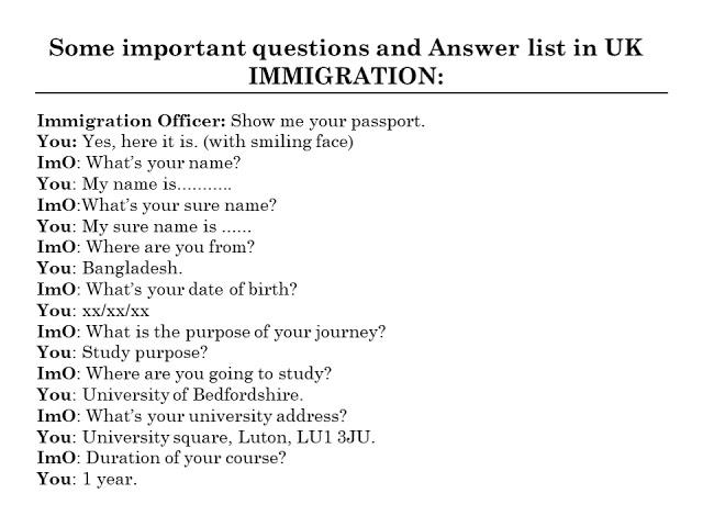 UK Immigration Question & Answer || All are important & 100% common. Part-2