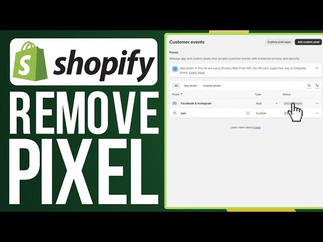 How To Remove Pixel From Shopify (2024) Full Tutorial