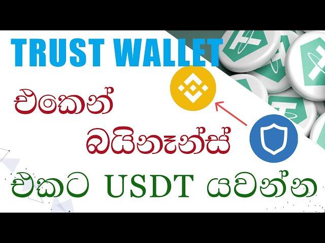 TRUST WALLET එකෙන්  BINANCE එකට නිවැරදිව USDT යවන්නෙ මෙහෙමයි