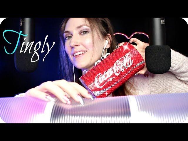 ASMR Scratching & Tapping 9 Tingly Textures  1.5 Hour Sounds & Whispers For Tingles & Sleep 