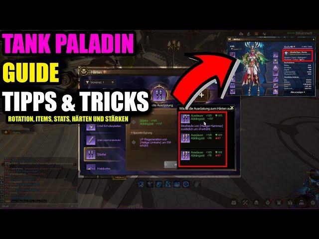 Tarisland - Paladin Tank Guide, Stats, Talente, Härten, Stärken, Tipps&Tricks