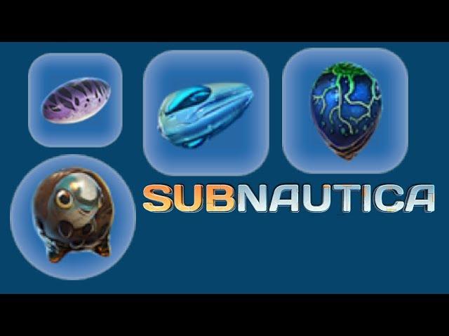 Subnautica - all creature egg hatching animation