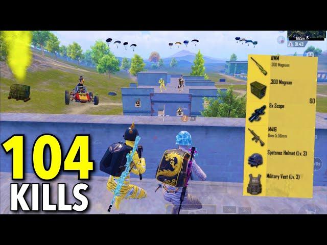 104 KillsNEW BEST LOOT GAMEPLAY in APARTMENTSPUBG Mobile