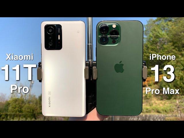 Xiaomi 11T Pro vs Apple iPhone 13 Pro Max 4K 60FPS Camera Comparison Test I Fight of the Champions!