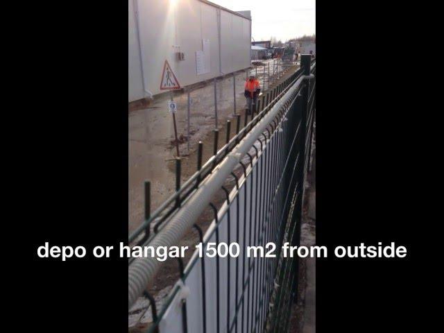 build depo or hangar 1500 m2 from outside  in russia