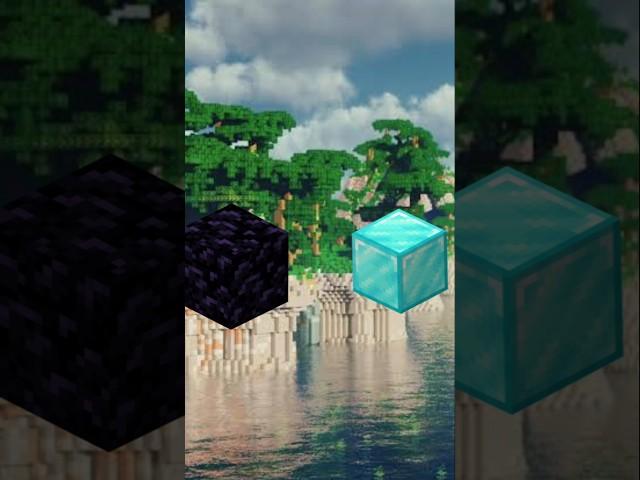 Obsidian vs all blocks comparison #shorts #shortfeed #minecraft #viral