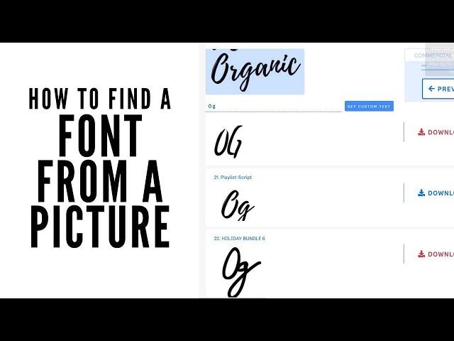 How to Find a Font from a Picture