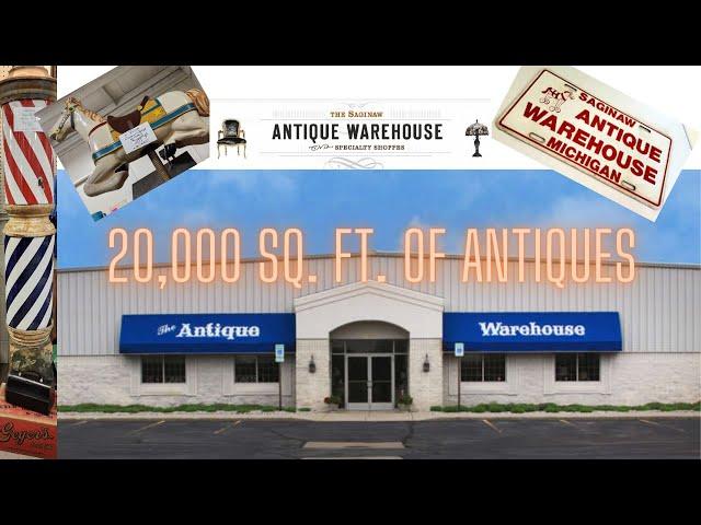 20,000 Sq. Ft. of Antiques - Saginaw Antique Warehouse Complete Walkthrough - 70 dealers
