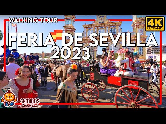 SEVILLE FAIR 2023 | Afternoon | 4K UHD Walking Virtual Tour Spain 2023