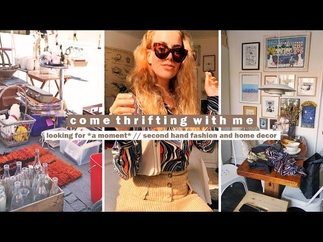 COME THRIFTING WITH ME // finding *scoops* of second hand fashion and home decor