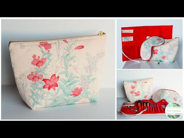 How I Patterned & Sewed My Make Up Bag #sewingtutorial #diy