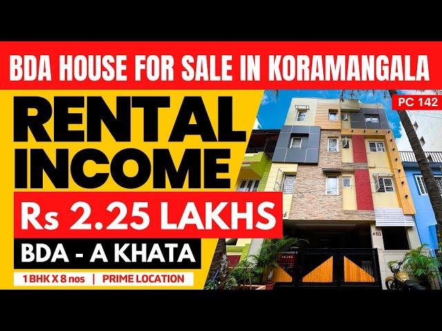 HOUSE for SALE in KORAMANGALA Bangalore BDAIndependent House for sale in Koramangala Rental income