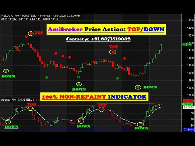 Scalping Like a Pro: Unique TOP/DOWN Indicator based on Price Action Strategy Explained in VIDEO