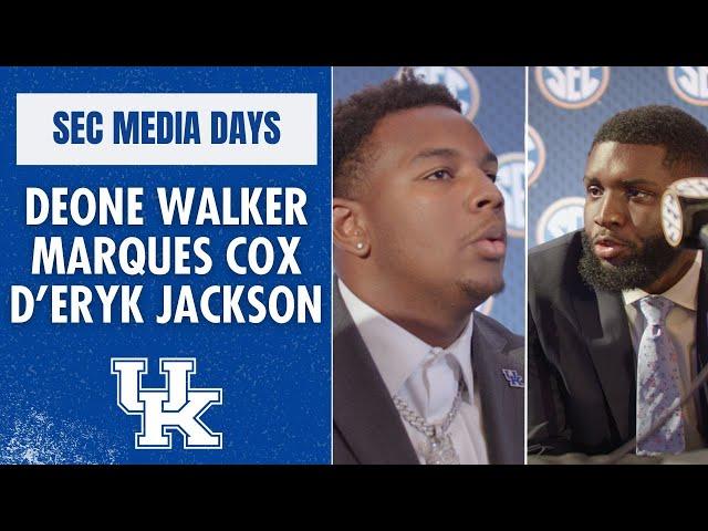 Kentucky football players at SEC Media Days