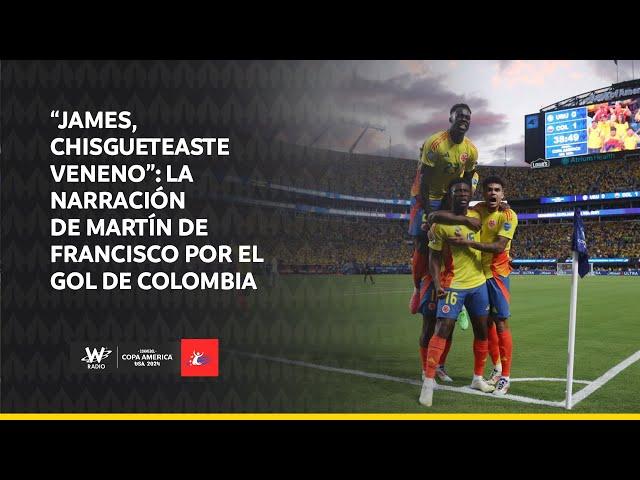 “James, chisgueteaste veneno”: La narración de Martín de Francisco por el gol de Colombia