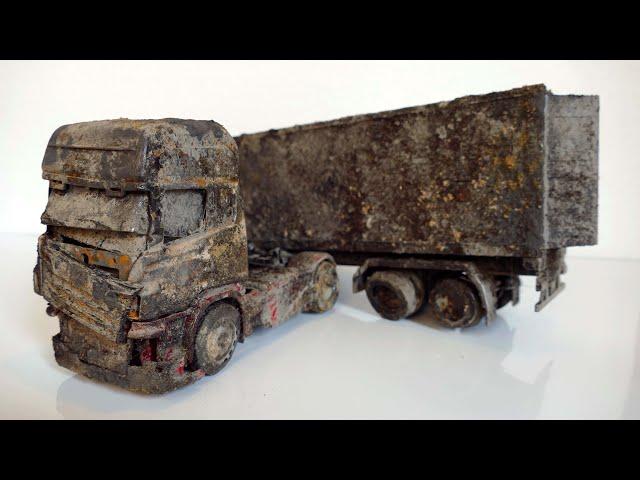 Scania V8 R730 Restoration Abandoned semi trailer truck