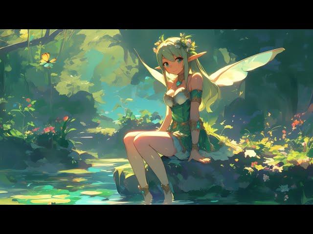 Relaxing Fantasy Medieval Music - Magic Forest, Stream Sound, Fanciful Bard Ambience, RPG Music