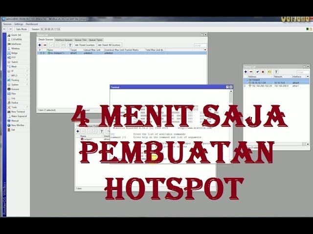 TUTORIAL CARA SETTING HOTSPOT PADA MIKROTIK