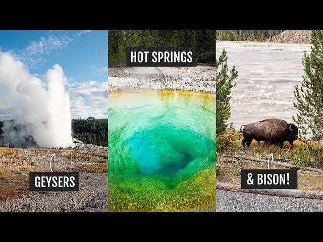 Yellowstone National Park Day 1: Old Faithful, Grand Prismatic Spring, & Fairy Falls