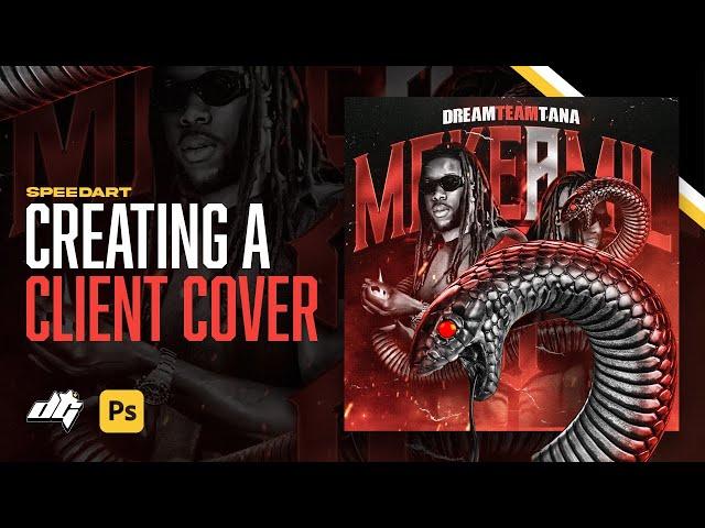 I Made a CRAZY Album Cover For A Client | Photoshop | SpeedArt