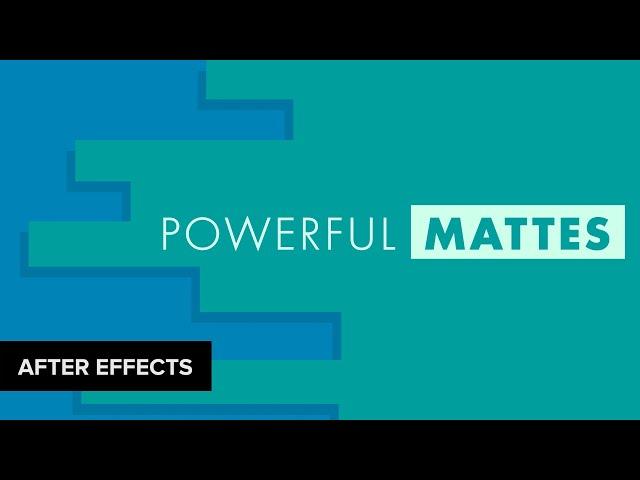 After Effects: Quick Highlight Matte Effect