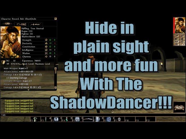 Neverwinter Nights Dance with The Shadows Shadowdancer Build