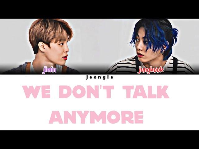 Jimin, JK .from BTS - We Don't Talk Anymore (Color Coded - Lyric)