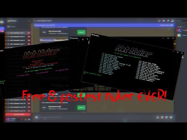 Free & Fastest Discord Server Nuker! 1k channels & 100k pings INSTANTLY!
