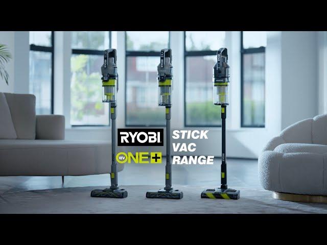 Get on with living with the RYOBI® Stick Vac Range