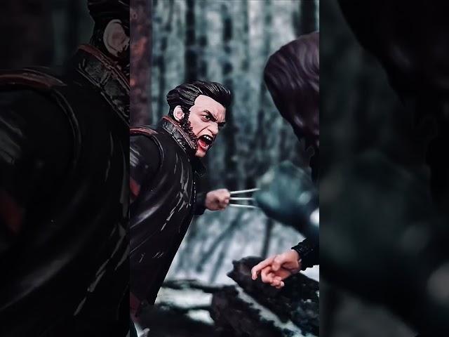 Stop motion wolverine vs Winter soldier #shorts