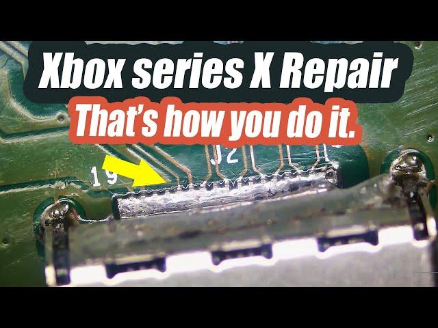 Xbox Series X All New & Easier way to solder an HDMI connector. Don't miss it.