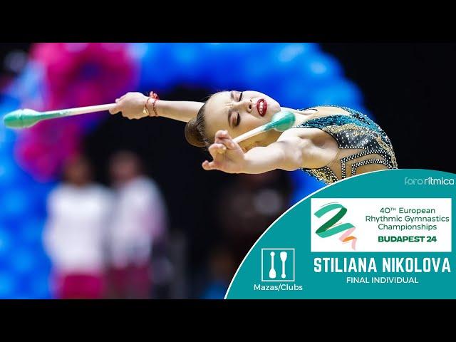 Stiliana Nikolova (BUL) - Mazas/Clubs - FINAL INDIVIDUAL - Budapest EC 2024