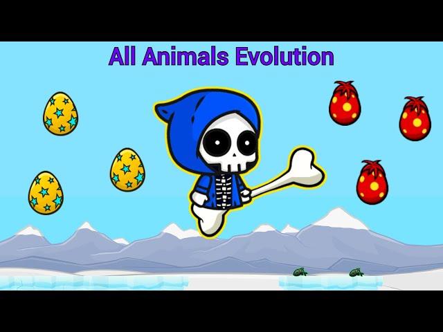 All Animals Evolution And The Legendary Bony Reaper (EvoWorld.io)