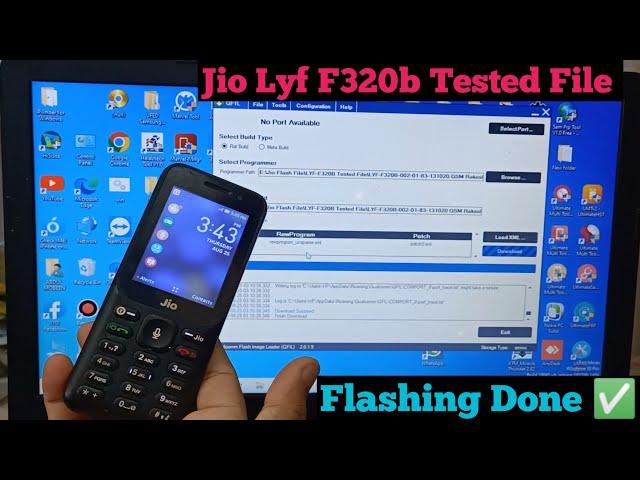 Jio Lyf f320b tested file Flashing Done 