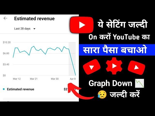 YouTube Estimated Revenue Graph Down | YT Studio Earning Graph Problem | YT Studio 5 to 8 Earning 0