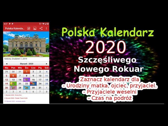 Polska kalendarz 2020 - Android App