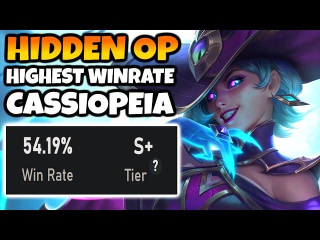 CASSIOPEIA is HIDDEN BROKEN. Highest Winrate Mid while also being VERY Low Playrate