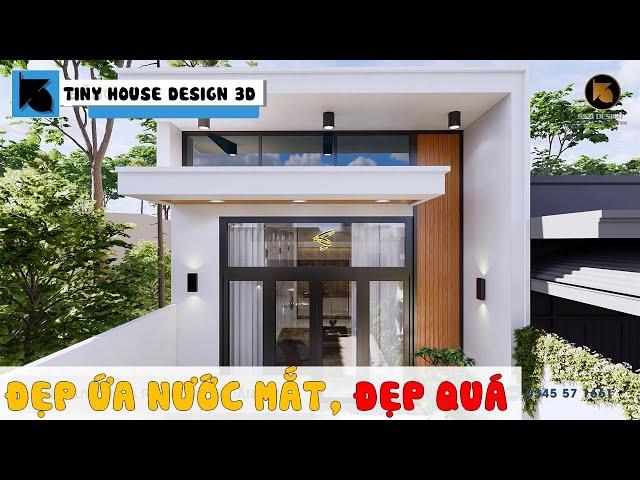  Tôi chưa từng thấy căn NHÀ CẤP 4 MÁI BẰNG nào ĐẸP thế này | Tiny house design