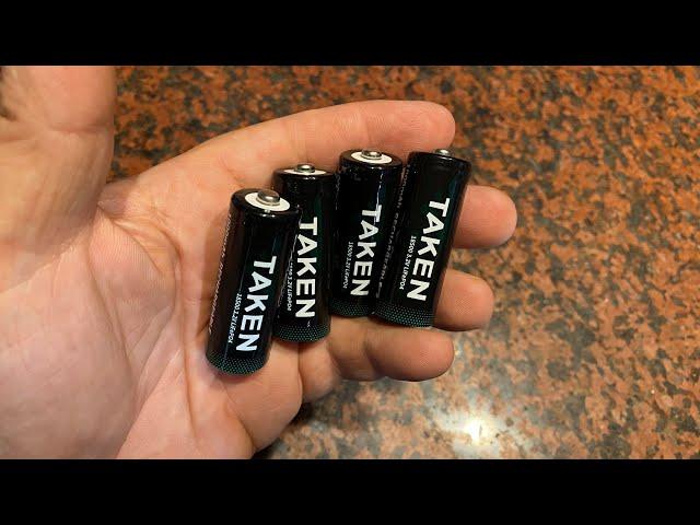 Rechargeable Batteries Style 18500 4-Pack by TAKEN