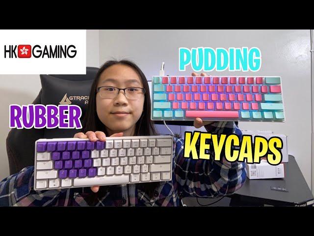 HK Gaming Pudding and Rubber Keycaps Review