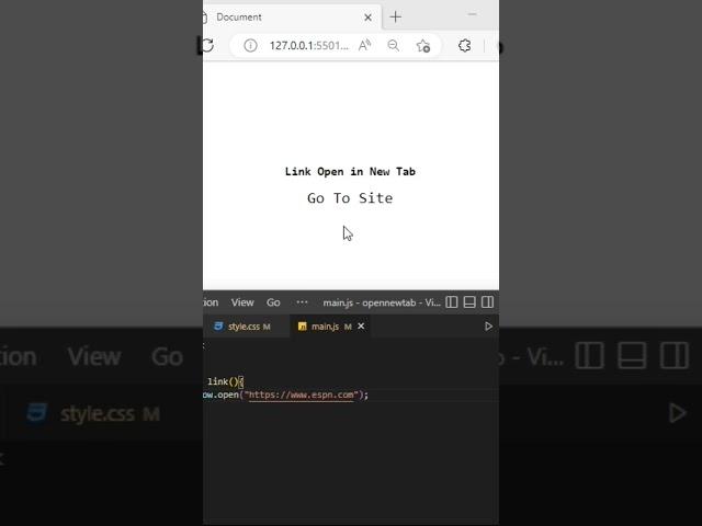 How to open website in new tab html css JavaScript