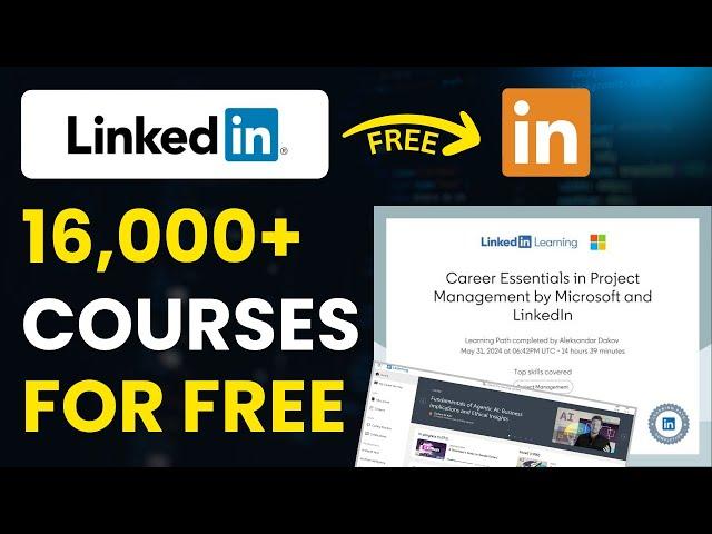 How to Get PAID LinkedIn Learning Courses for Free in 2025 | How to Get LinkedIn Premium for FREE