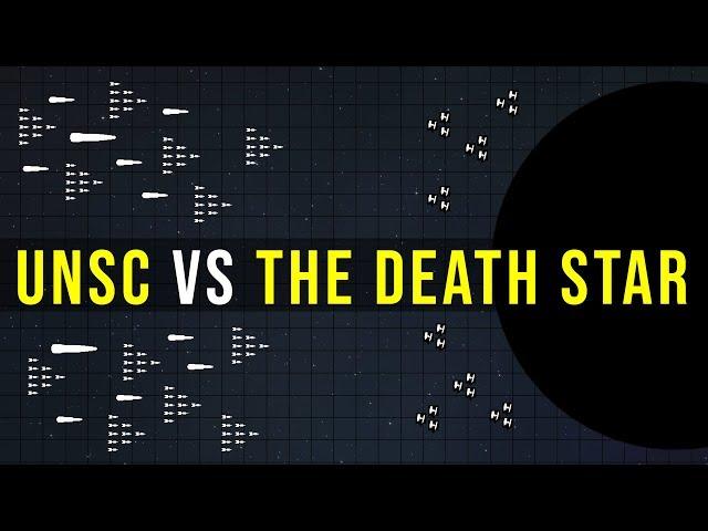 Could the UNSC HOME FLEET destroy the DEATH STAR? | Halo vs Star Wars