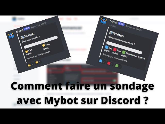 Comment faire un sondage avec Mybot sur Discord ?