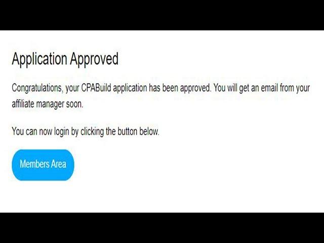 Congratulations, your CPABuild application has been approved - mmo tv