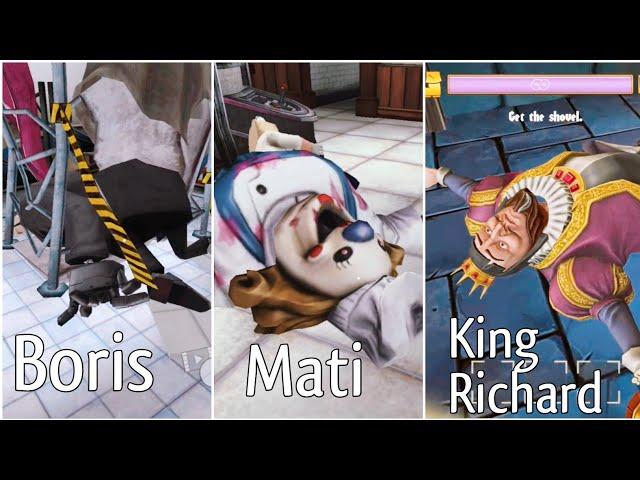 Ice Scream 4 Vs Ice Scream 6 Vs Angry King Killing Boris Mati And King Richard