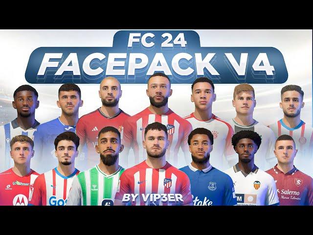 FC 24 FacePack V4 By ViP3eR For FIFA 22 + Tutorial | TU17