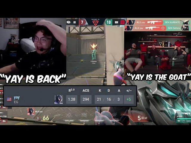 Valorant Streamers & Pros React To EG Yay Destroying Sentinels In SEN City Classic